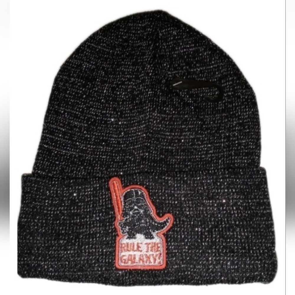 *STAR WARS Darth Vader* Skull Cap/Cuffed Beanie/Winter Hat! Stary Skies. Unisex.